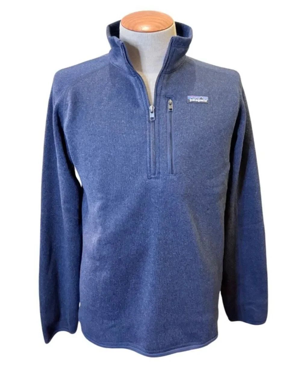 Patagonia Better Sweater Quarter Zip Pullover Medium Blue Activewear Outdoors - Picture 2 of 10